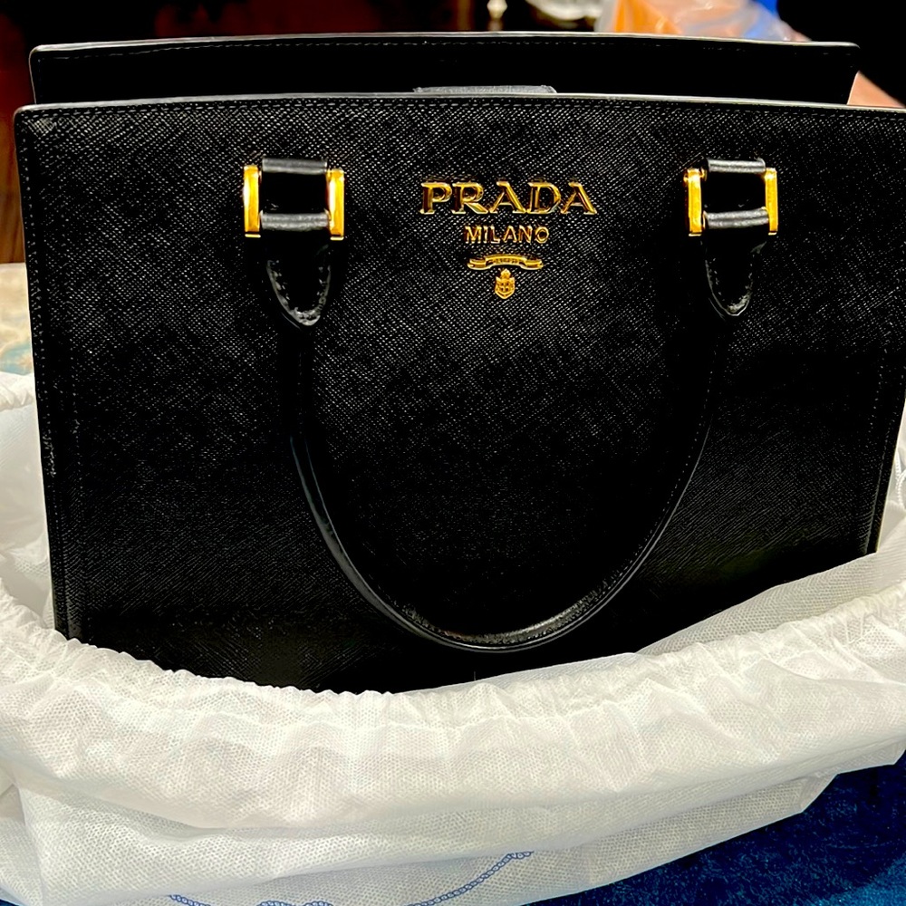 Black Prada Top Handle NEW  Prada wallet brand NEW